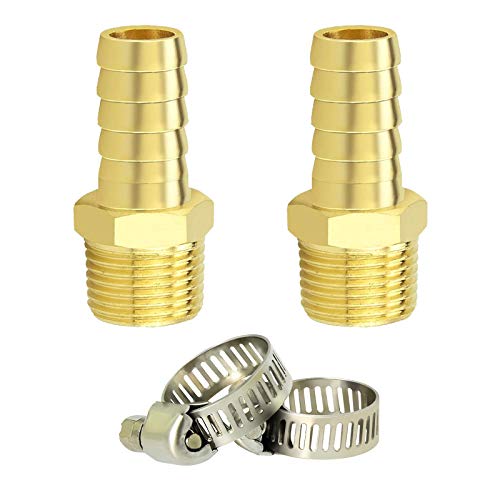 Taisher 2PCS Hose Barb Fittings 1/2