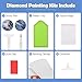5D Diamond Painting Kits for Adults Beginners, Colored Flowers Diamond Art Vase Pattern Design, Full Round Dimond Art Craft Kits, Crystal Art Painting for Home Decor, Gifts for Women, 70x140cm Z-6266
