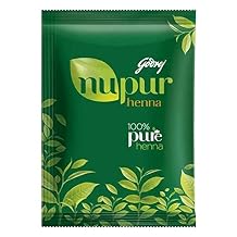 Godrej Nupur Henna Natural Mehndi for Hair Color with Goodness of 9 Herbs 120gram X 3Packs