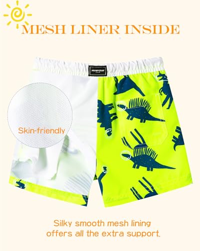 Image of SURF CUZ Surfcuz Little Boys Swim Trunks UPF 50+ Toddler Beach Shorts Swimsuit Kids Quick Dry Swimwear