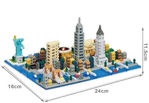 Modbrix Bausteine New York City Architektur Bauset Konstruktionsspielzeug 1531 Nano Klemmbausteine – Bild 3