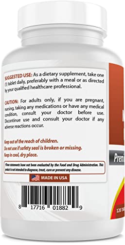 Best Naturals Calcium Magnesium Potassium - 120 Tablets - Non-Gmo & Gluten Free #TOP2