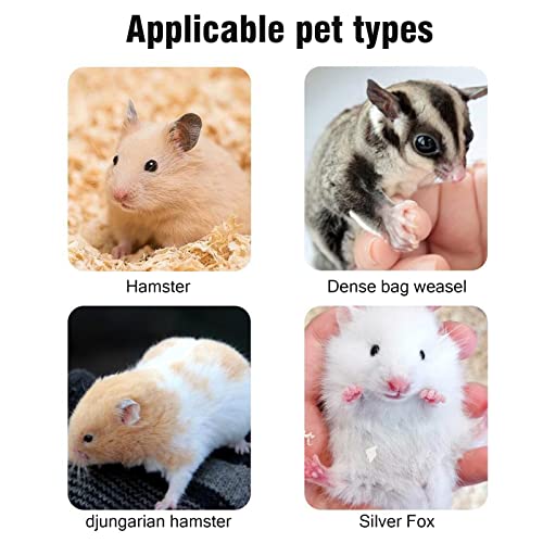 Hileyu Hamster Sandbad,Hamstersandkasten,Transparente Hamstertoilette Hamster Sand Badezimmer Sandkasten Toilette Hamster Sandbadbehälter für Igel Meerschweinchen Tierkäfig Zubehör (Mittel)