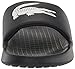 Lacoste Men's Croco 1.0 Slide, Navy Blue/White, 10