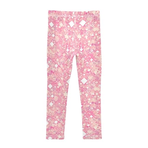 KLL Red Glitter Texture Toddler Girls Athletic Leggings Soft Full Length Sweatpants Running2