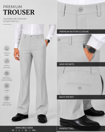 Image of Big Daddy Fashion Men's Bootcut Formal Trousers