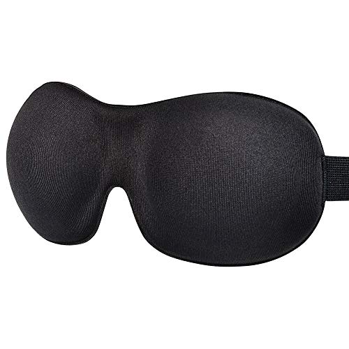 Ultra Invisiable Nose Alar SleepFun Sleep Mask 3D Contoured Soft Eye Masks Adjustable Strap for A Full Night's Comfortable Sleep Ultimate Sleeping Aid Blindfold Blocks Light with AMAZKER Ear Plugs
