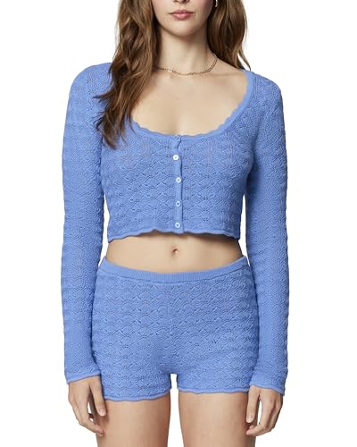 Image of Florence by Mills Women's Le Pointelle Crop Cardi Top