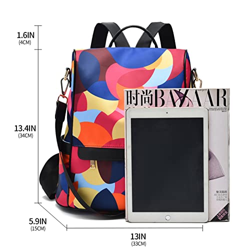 Image of CHERUTY Women Backpack Purse Nylon Anti-theft Fashion Casual Lightweight Travel Shoulder Bag