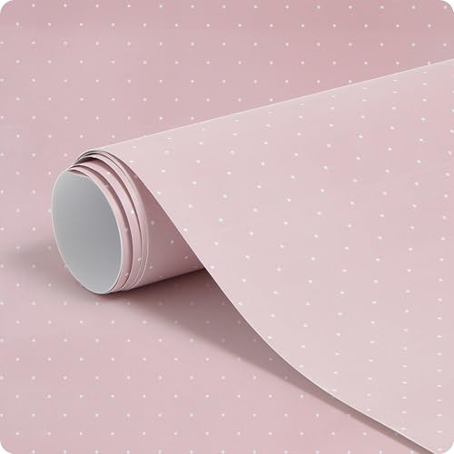 U Brands Peel and Stick Wallpaper for Locker Contact Paper for School Locker Self Adhesive 60 x 11.5 Pink Charming Coquette