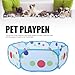Small Animals Playpen, Portable Foldable Pet Playpen Pet Exercise Fence Cage Tent, Scratch Resistant Oxford Fabric Playground House for Hamsters, Chinchillas, Hedgehog, Puppy, Cats