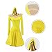 ONUYGCFH Girl Long Sleeve Latin Performance Outfit Child Salsa Dance Dresses Cha Cha Competition Costume Dancewear for Samba,Yellow,XS