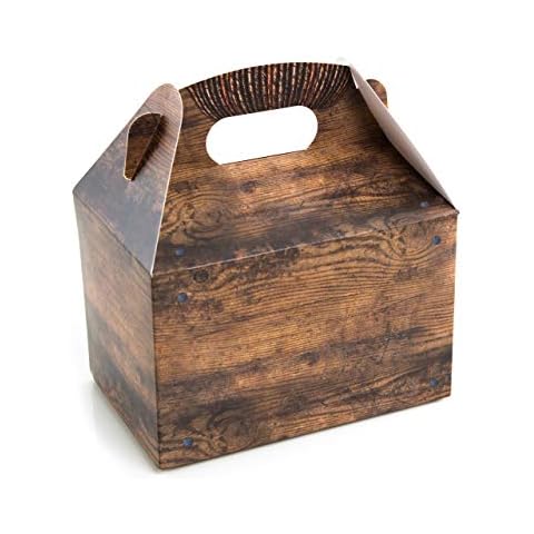 Logbuch-Verlag 10 Geschenkschachteln klein braun natur Geschenkbox Schachtel 18,5 x 12,5 x 12 cm Verpackung Geschenkverpackung Karton Lunchbox Cover