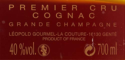 Leopold Gourmel Cognac L de Gourmel Grande Champagne Karaffe in Geschenkpackung (1 x 0.7 l)