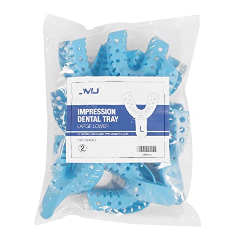 Image of JMU Dental Impression Trays, 2 Large Lower, Autoclavable, 120 Pcs