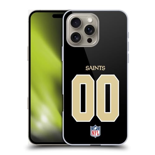 Coque dure Apple iPhone 16 P New Orleans Saints personnalisée NFL football