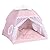 Qchomee Cat Tent Cave Bed with Removable Cushion, 2-In-1 Cat Dog Teepee Bed House Cat Nest Sleeping Bag,Pet Indoor Outdoor House Detachable Breathable Mesh,Four Seasons Universal,48x48x46CM
