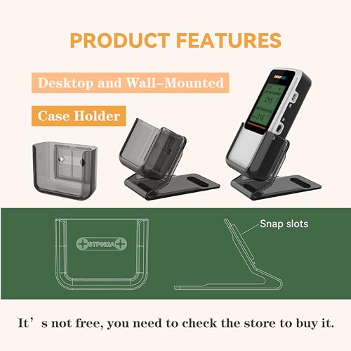 Digital Radon Detector III, White, Radon Monitor, Radon Meter, Tempered Glass, Short Term and Long Term Result, Portable, Easy to Use, 3 AAA Batteries, Switchable Between Bq/M3 and pCi/L - Image 4