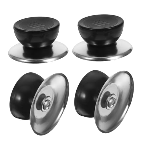 VINTORKY 4 Juegos Perillas de Repuesto para Tapas de Ollas y Sartenes Resistentes al Calor con Tornillos Compatible con Diversos Utensilios de Cocina