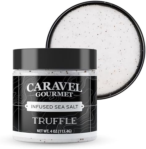 Black Truffle Salt, Italian Truffle Oil Seasoning, 4 oz