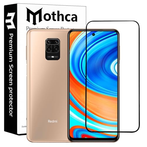 Image of Mothca Tempered Glass Compatible for Redmi Note 9 Pro / 9 Pro Max /Poco F3 GT /Poco X2 / Poco M2 Pro /Redmi K30 with Edge to Edge Coverage - Case Friendly, Free Installation Kit