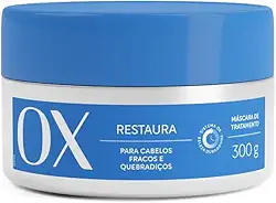 Máscara de Tratamento OX Restauração Profunda Capilar Fios Mais Fortes e Cabelos Resistentes 300g