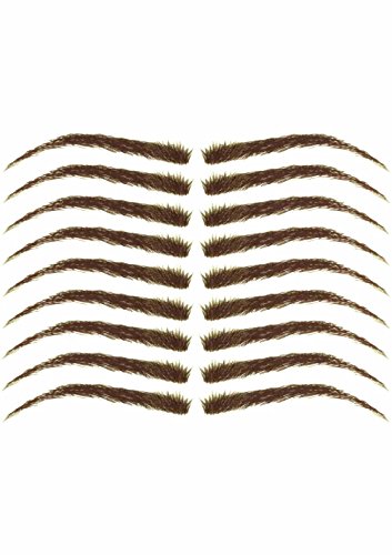 Temporary Eyebrow Tattoos #18 for Cancer, Alopecia and Hair Loss #18 Medium Dark Brown