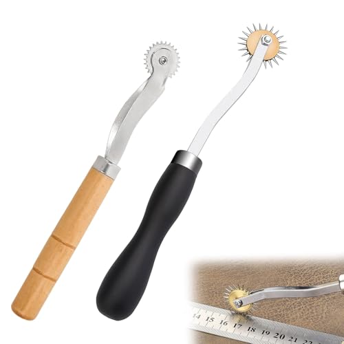 Rotella da tracciamento per taglio di modelli, 2 ruote per tagliare tessuti, carta da ricalco per modelli di cucito, strumenti da cucito fai da te, rotella da tracciare per cartamodello carta carbone