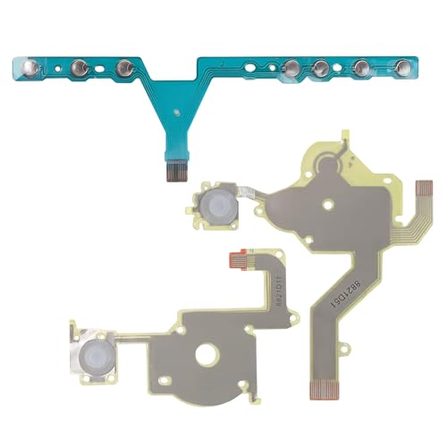 Image of Replacement Flex Cable Parts Fits for PSP 3000 3001 3004 3006 3007 3008 300X Series, Left Right Buttons Flex Ribbon Full Cable Function Start Home Volume PCB Keypad Part (3pcs /set)