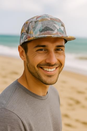 Image of 5 Panel Camper Hat | Multi-Color Unique Designs | Caps for Men & Women | Large or X-Large