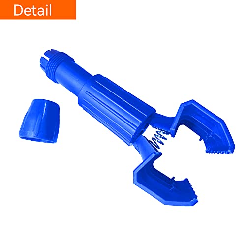 Image of Commercial Mop Clamps - Quick Change Head Handle - Heavy Duty Replacement Holder - Gripper Wet Mop Handle for Commercial Use (KL-ZJ-Blue)