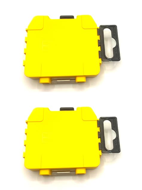 COEOPNC pack of 2 New DT70800 DT70800-QZ Small Bit Storage Case Pack yellow Screwdriver bit part storage box Parts For Dewalt Replacement Assembly