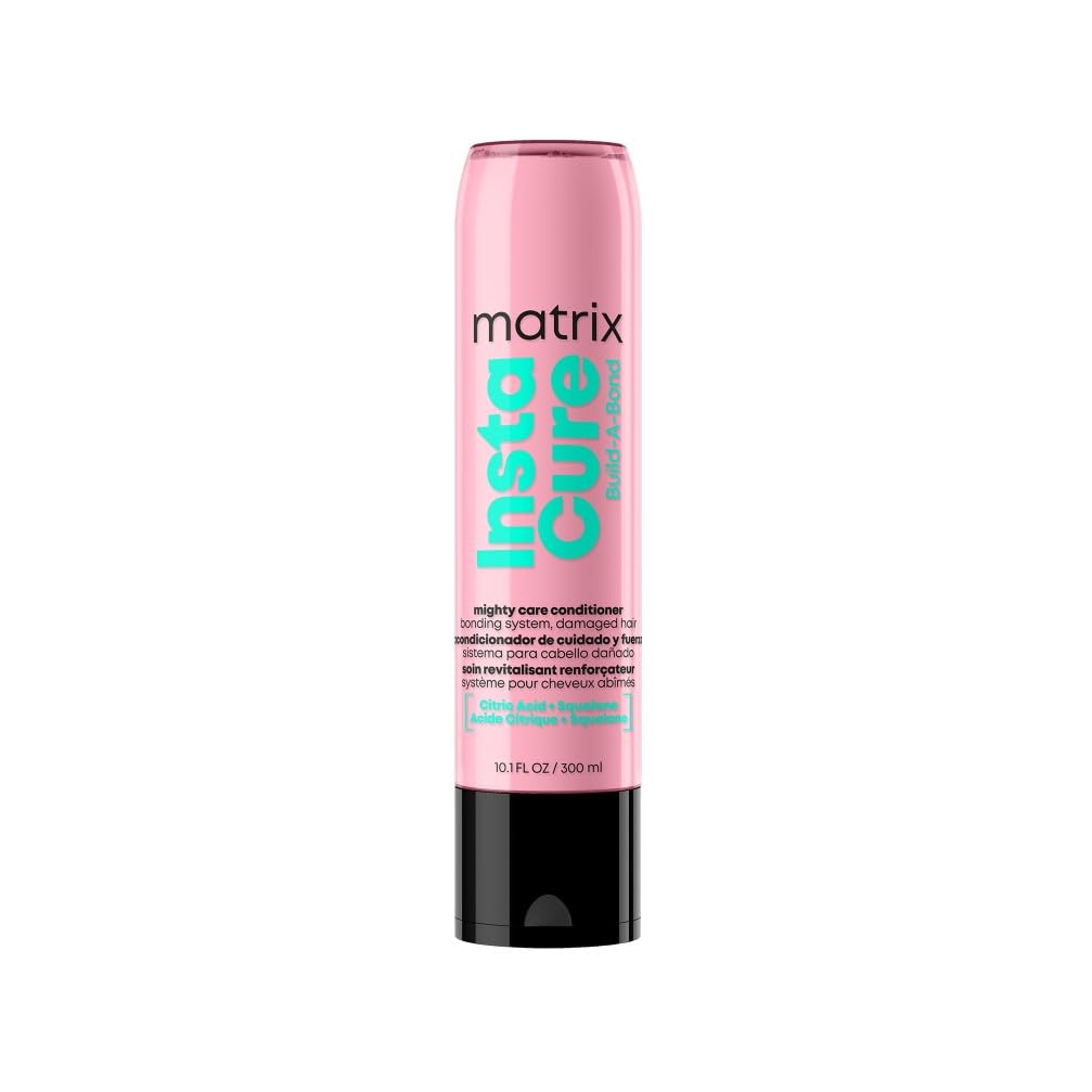 Matrix, Balsamo Professionale per Capelli Danneggiati, Capelli Forti, Elastici e Rinforzati dall'Interno, Con Acido Citrico e Squalane di Origine Vegetale, Instacure Build-A-Bond, 300 ml