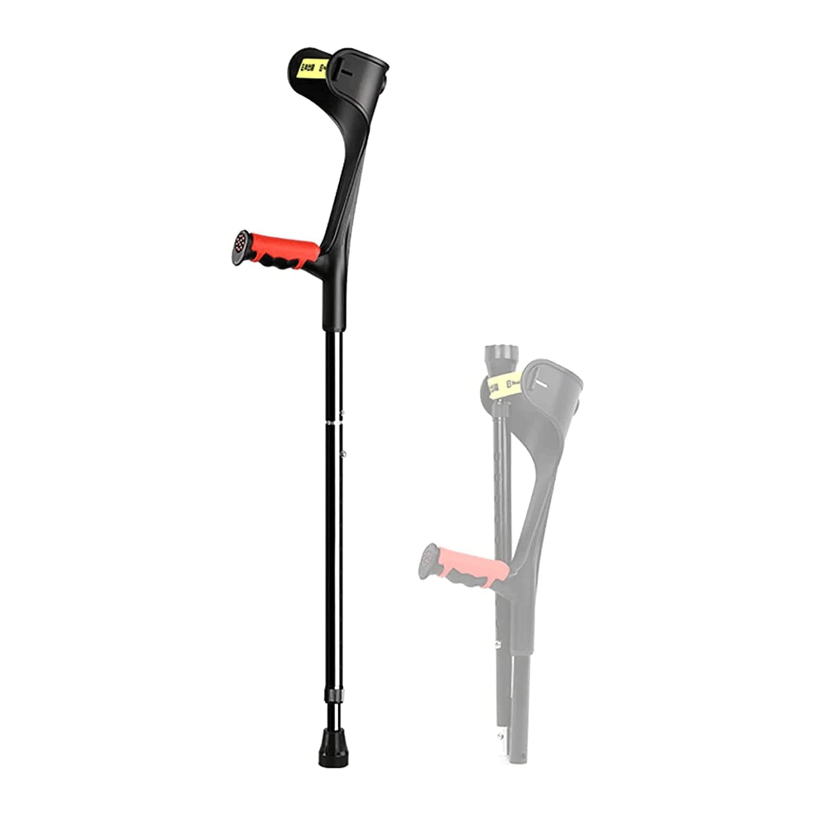 PAASHE Muletas de Aluminio Bastones para Caminar de Altura Ajustable de 10 Niveles Bastón para Caminar Plegable Bastón para Caminar en Forma de U Bastones para Descansar el Codo