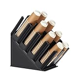 CURTA Disposable Paper Cup Dispenser, Lid Dispenser 8 Compartment PC Coffee Cup and Lid Storage Organizer for Countertop Bar, Beverage Cup, Kitchen, Breakroom Restaurant