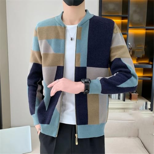 Men's O-Neck Casual Knitted Sweater Cardigan3