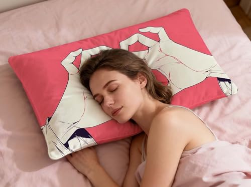 Taie oreiller 50x70cm lot de 2 velours rose housse coussin salon lit - 7