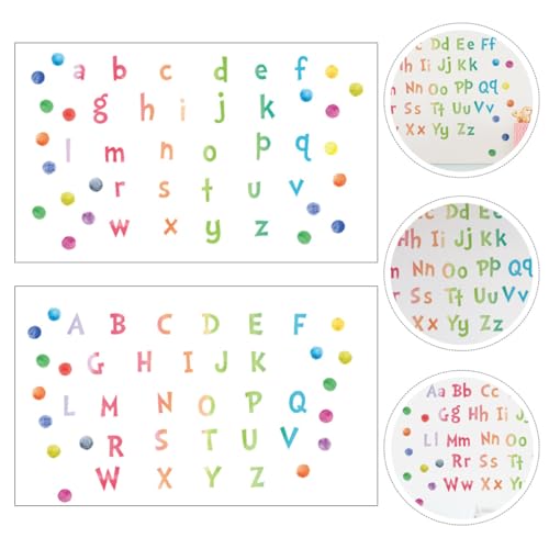 Stickers de letras acuarela auto adhesivos 2 piezas miniatura 7