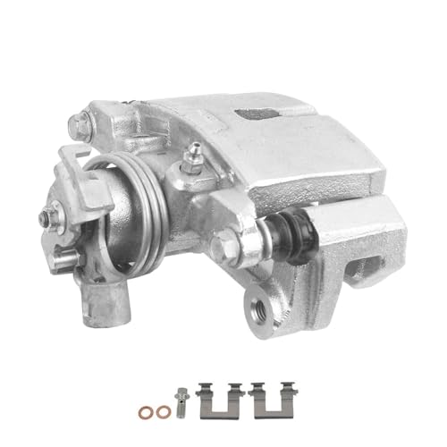 Image of Detroit Axle - Rear Right Brake Caliper w /Bracket Replacement for 2005-2009 Chevy Uplander Buick Terraza Pontiac Montana Saturn Relay