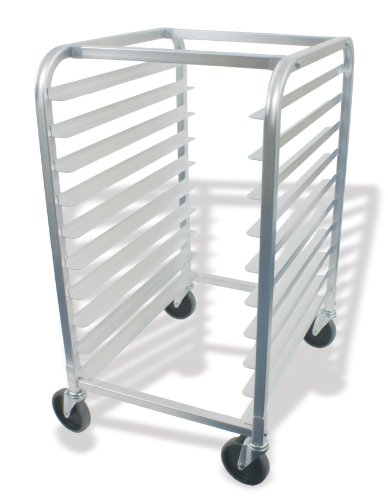 Crestware 10-Tier Aluminum Bun Pan Rack, 26 by 20 by 38-Inch