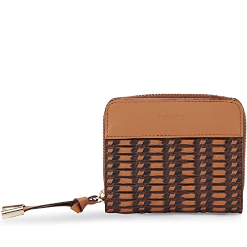 Picard Picnic 1 Wallet Cognac : portefeuille compact en cuir marron