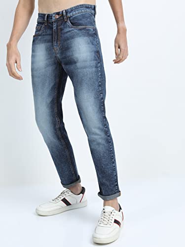 Image of KETCH Men's Tapered Fit Mid Rise Jeans (Stretchable)
