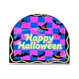 Servilletero acrílico de calabaza fantasma azul y morado para baño, restaurante, servilleteros independientes para mesas, decoración del hogar para cóctel de granja