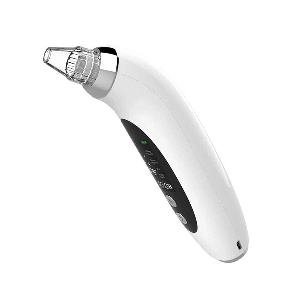Limpiador de poros de vacío, poro Facial Acne Comedone Whitehead Extractor con 4 sondas, eléctricas USB Succión de Cabeza Negra Recargable