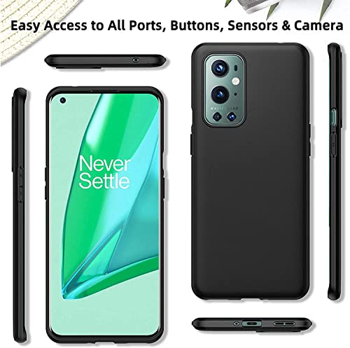 Image of Mobile Back Cover Case for OnePlus 9 Pro (Silicone Case|CameraProtection|Black SC1510)