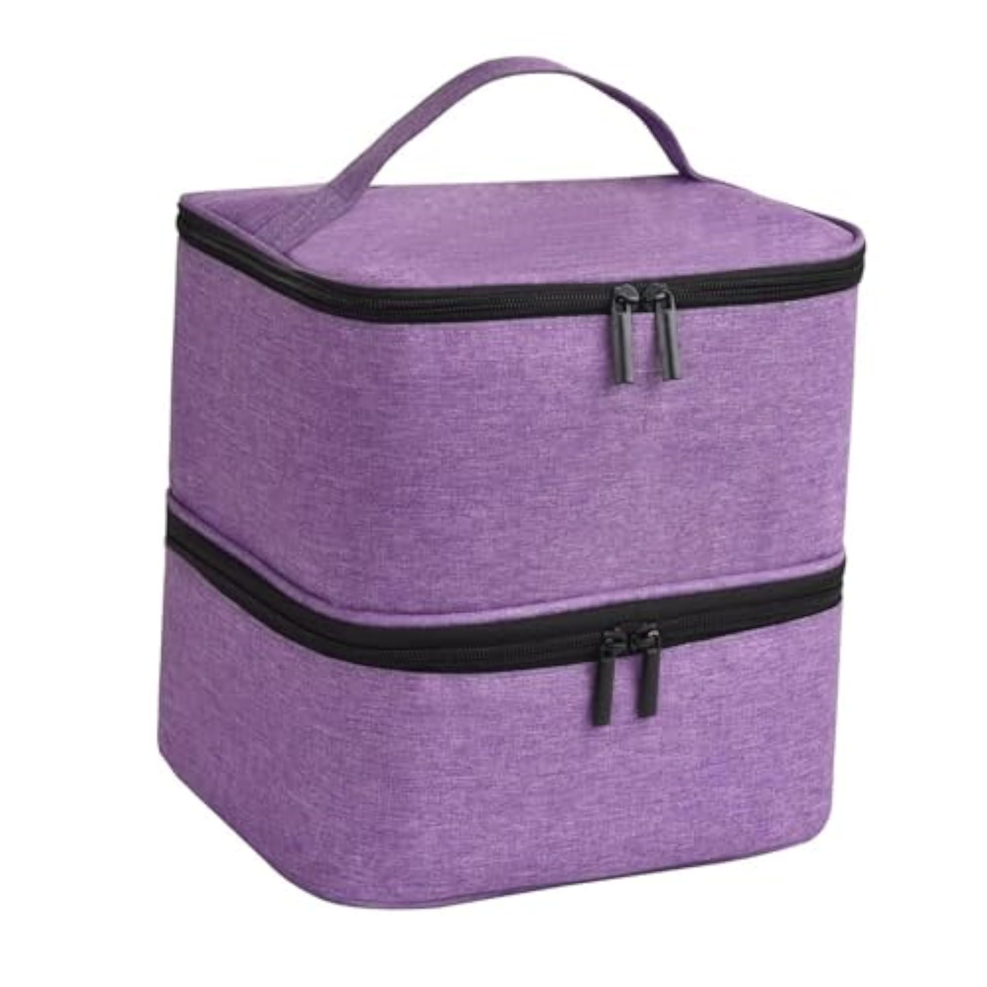 Nail Polish Organizer Case Double Layer Carrying Tote Bag