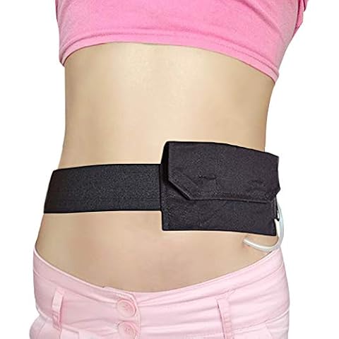 Feeding Tube Belt Peg Tube Holder PD Catheter Belt Pouch Peritoneal Dialysis Accessories G-Tube J Feeding Tube Supplies for Women Men Black Medium(27-39 inch) Cover