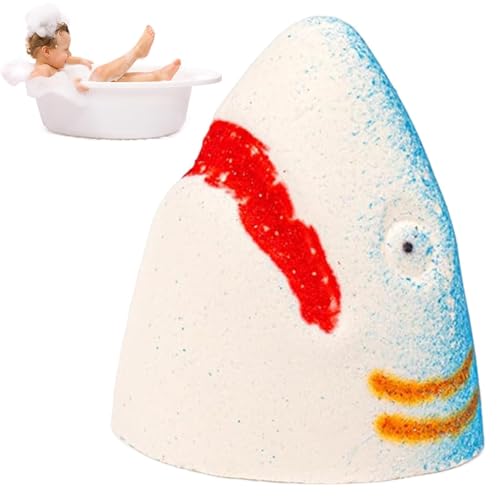 Jaws Bath Balls | Shark Bath Balls | Organic Natural Ingredients Shark Shape Bubble Bathing Balls Fragrant Bath Balls | Natural Ingredients Long Lasting Fragrance Spa Bath Bo-mbs