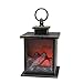 YAKii 7" H Fireplace Lantern with 6 Hours Timer Battery Operated, Hanging or Sitting Decoration for Indoor & Outdoor Use