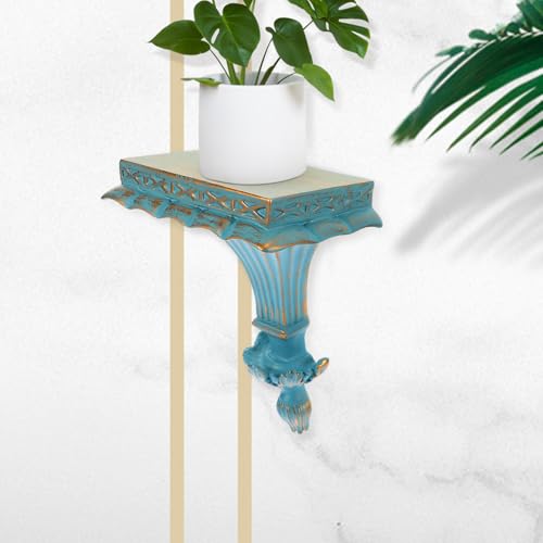 Estante flotante de resina tallada estilo europeo para una decoración de pared premium 6